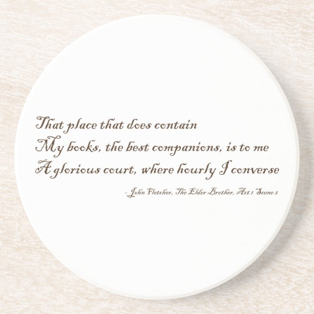 That Place That Does Contain My Books Coaster (Front)