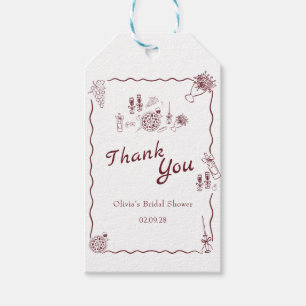 That’s amore Italian bridal shower thank you tag