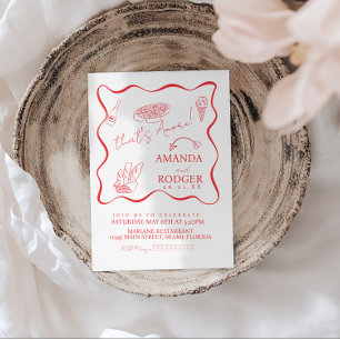 That’s Amore Italian Doodles Wedding Invitation