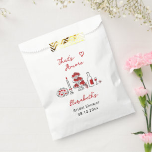 That’s Amore Italian Food Red Bridal Shower Favour Bag
