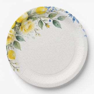 That’s Amore Italian Lemon Bridal Shower  Paper Plate