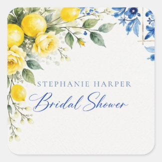 That’s Amore Italian Lemon Bridal Shower  Square Sticker