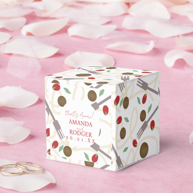 That’s Amore Italian Pasta Wedding Favour Box (Wedding)