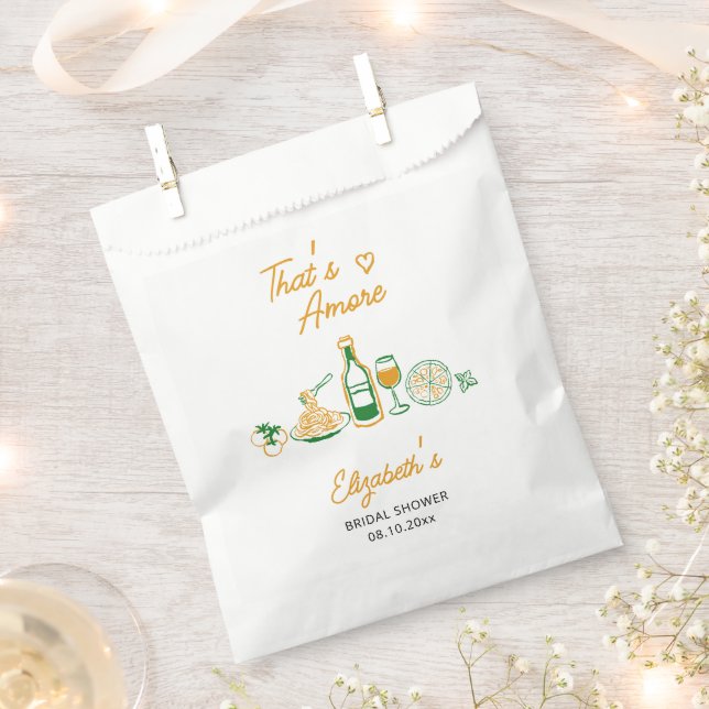 That’s Amore Rustic Italian Bridal Shower Favour Bag (Clipped)