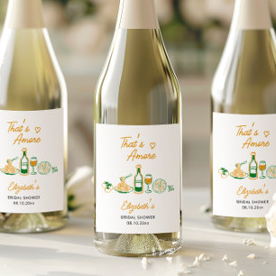 That’s Amore Rustic Italian Food Bridal Shower Wine Label