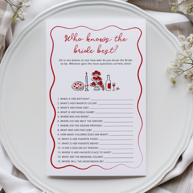 That’s Amore Who knows the bride best Game (Creator Uploaded)