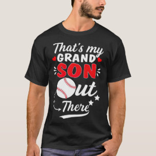 That s My Grandson Out There Baseball For children T-Shirt