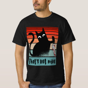 That’s not mine, Innocent Cat with knife Postcard  T-Shirt