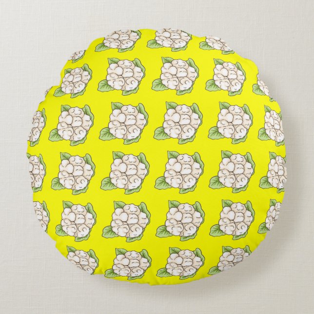 That’s Un-Cauliflowered For Round Cushion (Front)