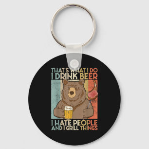 That´s What I Do I Drink Grill Things Funny Bbq Pi Key Ring