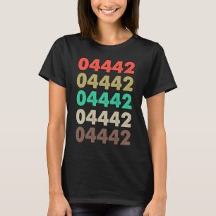 That Says 04442 Vintage Retro Zip code 04442 T-Shirt