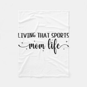 That Sports Mum Life Funny Mothers Day Sports Mum  Fleece Blanket