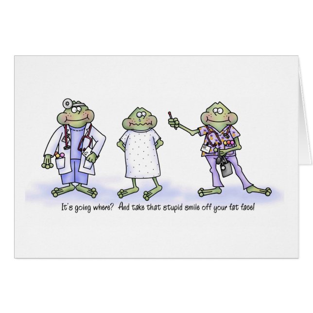 That Thermometer is Going WHERE?  Funny Frogs (Front Horizontal)