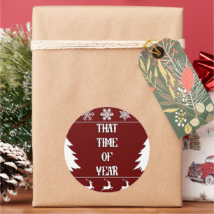 that time of year classic round sticker