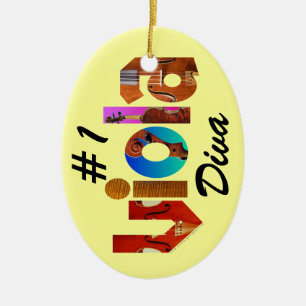 That Viola Person Ceramic Ornament