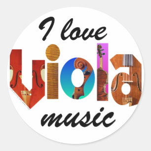 That Viola Person Classic Round Sticker