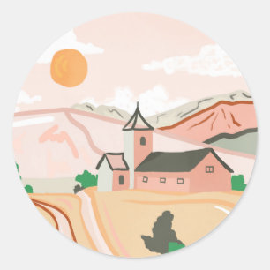 That Warm, Peaceful Feeling Classic Round Sticker