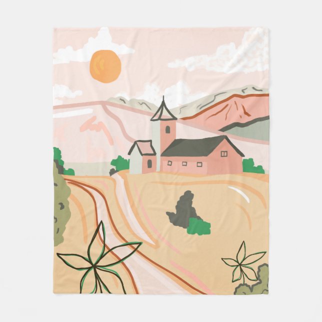 That Warm, Peaceful Feeling Fleece Blanket (Front)