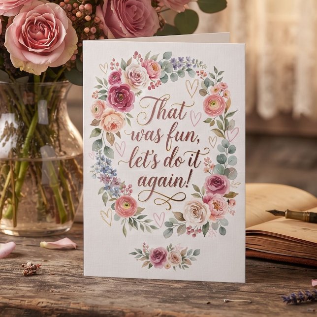 That Was Fun, Let's Do it Again | First Date Card (Creator Uploaded)