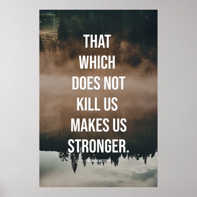 That which does not kill us makes us stronger. poster (Front)