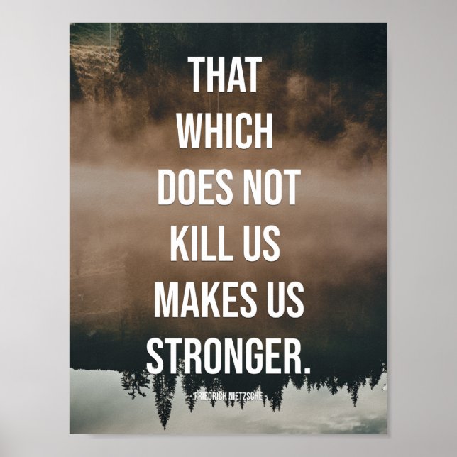 That which does not kill us makes us stronger. poster (Front)