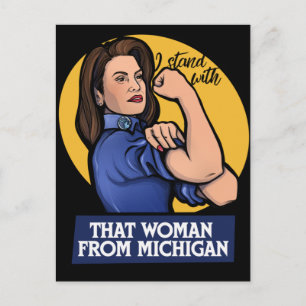 That woman from Michigan Gretchen Whitmer Postcard