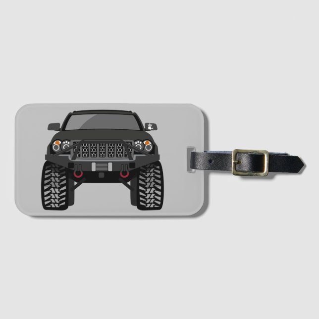 thatblackwk luggage tag (Front Horizontal)