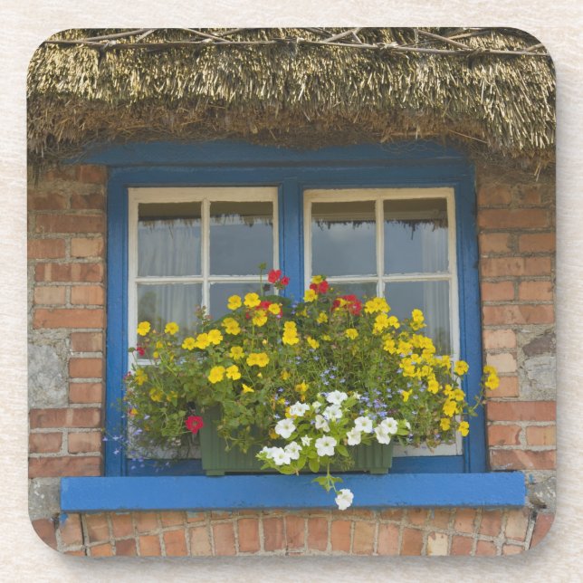Thatched cottage, Adare, County Limerick, Coaster (Front)