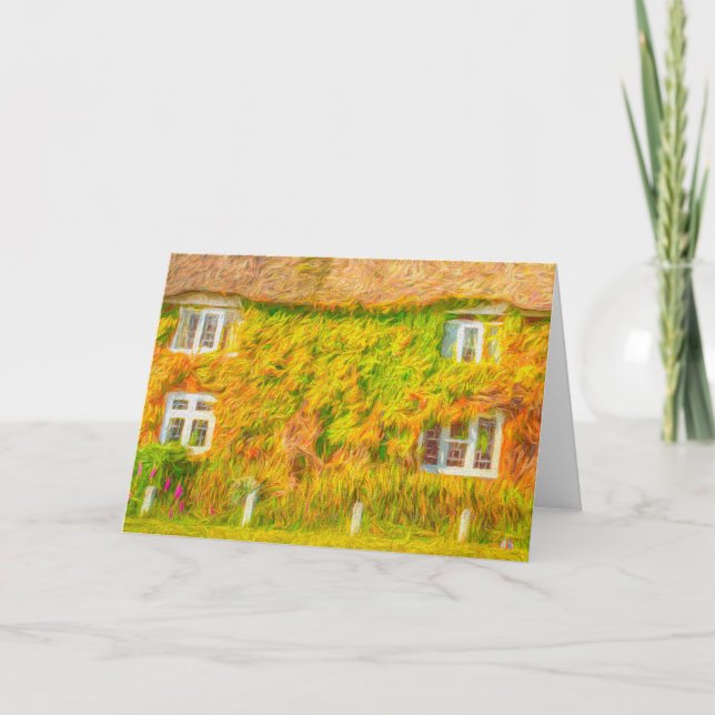 Thatched Cottage Dream Art Card (Front)