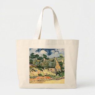 Thatched Cottages at Cordevill Vincent  van Gogh   Large Tote Bag