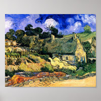 Thatched Cottages at Cordeville Van Gogh Fine Art