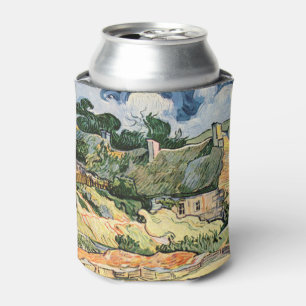 Thatched Cottages at Cordeville Vincent van Gogh Can Cooler