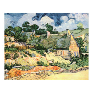 Thatched Cottages at Cordeville Vincent van Gogh Photo Print
