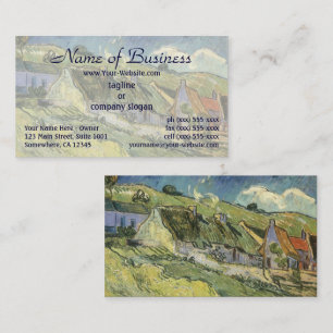 Thatched Cottages by Vincent van Gogh Business Card