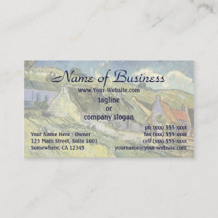 Thatched Cottages by Vincent van Gogh Business Card