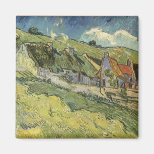 Thatched Cottages by Vincent van Gogh Magnet