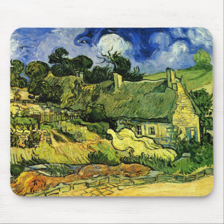 Thatched Cottages, Cordeville by Vincent van Gogh Mouse Pad