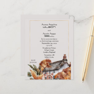 Thatched Roof  British Wedding