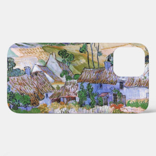 Thatched Roof Cottages by Hill by Vincent van Gogh iPhone 12 Case