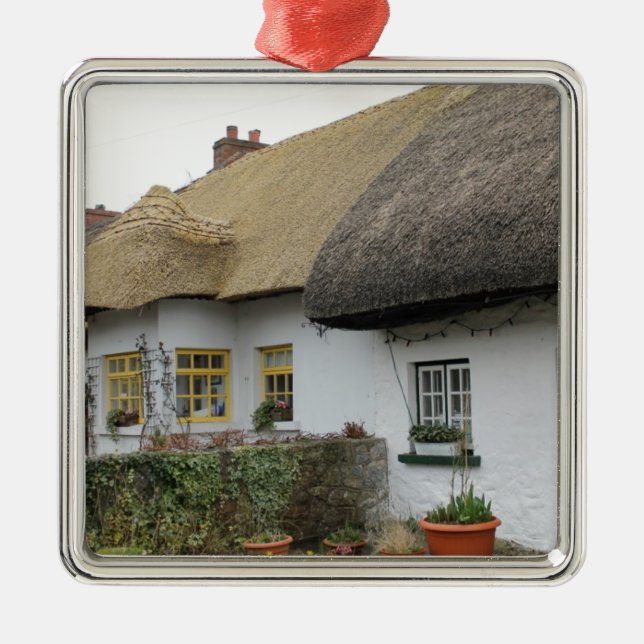 Thatched Roofs in Adare Ireland Metal Ornament (Front)