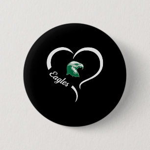 Thatcher Eagles Logo Half Heart Slogan Hs 6 Cm Round Badge