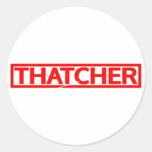 Thatcher Stamp Classic Round Sticker