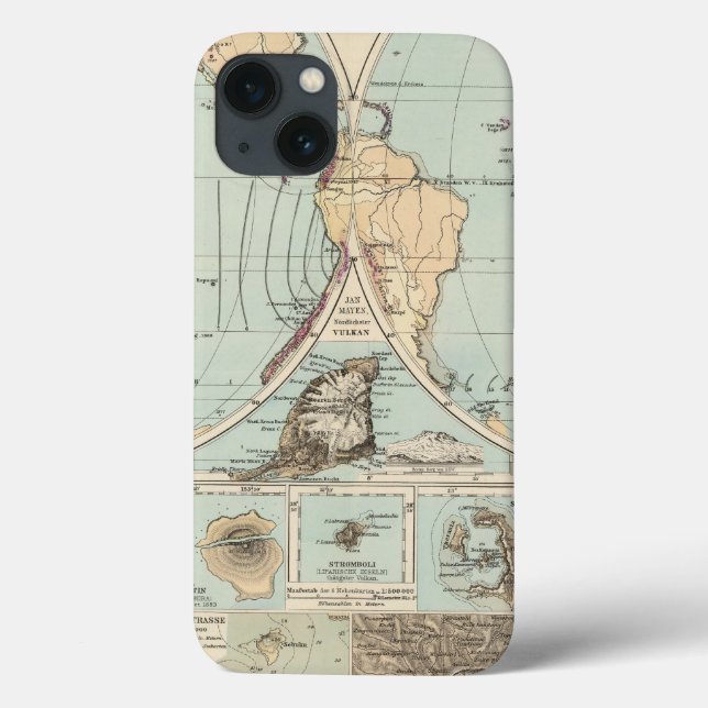 Thatigkeit des Erdinnern Atlas Map Case-Mate iPhone Case (Back)