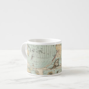 Thatigkeit des Erdinnern Atlas Map Espresso Cup
