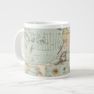 Thatigkeit des Erdinnern Atlas Map Large Coffee Mug
