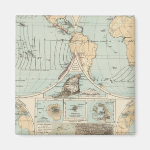 Thatigkeit des Erdinnern Atlas Map Magnet