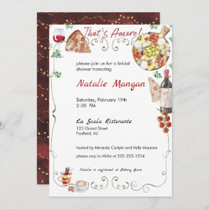 That's Amore Bridal Shower 2  Invitation