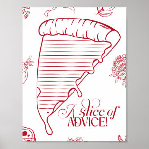 That's Amore Bridal Shower a slice of advice Poster