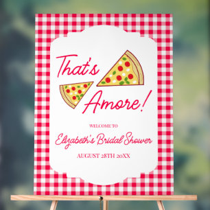 That's Amore Bridal Shower Acrylic Sign