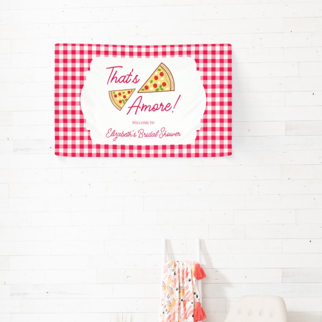 That's Amore Bridal Shower Banner (Insitu)